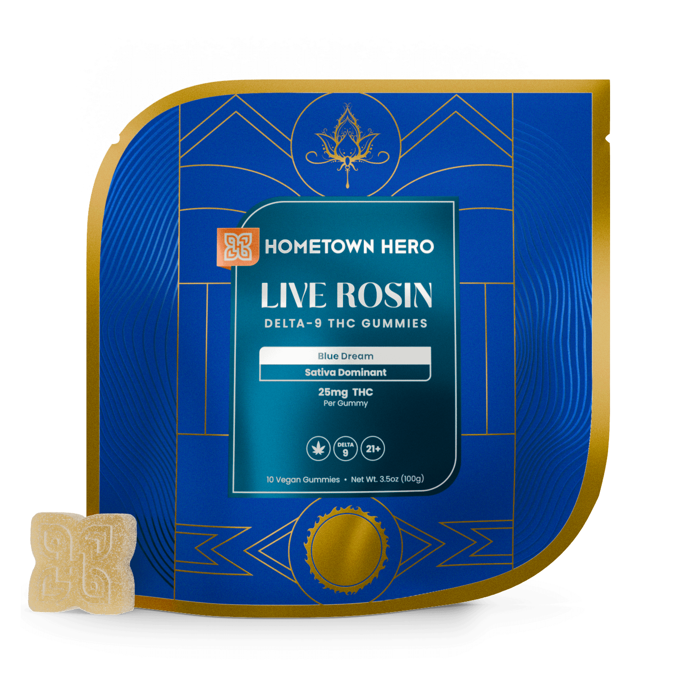 Pack of Blue Dream Sativa Delta-9 THC Gummies